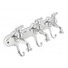 WIESZAK METALOWY SREBRNY KURKI KRANU 40x18cm