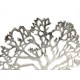 FIGURKA DRZEWO SREBRNA BRĄZOWA 33cm DREWNIANA METALOWA DRZEWA LOFT 30 35