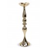 ŚWIECZNIK METALOWY ZŁOTY h-67cm NA 1 ŚWIECĘ
