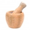 MOŹDZIERZ GRANITOWY ŁOSOSIOWY 10x9cm Z TŁUCZKIEM