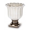 DONICZKA OSŁONKA CERAMICZNA BEŻOWA BRĄZOWA 16x14cm NA NÓŻCE 15