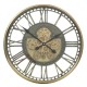 ZEGAR ZŁOTY MOSIĘŻNY AŻUROWY 54x8cm ŚCIENNY METALOWY OKRĄGŁY 60cm RETRO
