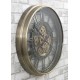 ZEGAR ZŁOTY MOSIĘŻNY AŻUROWY 54x8cm ŚCIENNY METALOWY OKRĄGŁY 60cm RETRO
