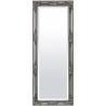 LUSTRO ŚCIENNE FAZOWANE SREBRNE 130x52cm STYLOWE PROSTOKĄTNE