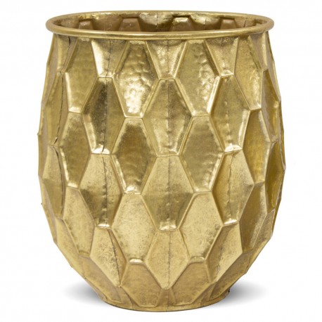 DONICZKA OSŁONKA ZŁOTA 32x26cm METALOWA ZDOBIONA DONICA 25cm 30cm