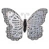 DEKORACJA ŚCIENNA MOTYL SREBRNY CZARNY 60x45cm OBRAZ