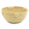 MISKA BAMUSOWA MISA RATTANOWA 30cm NATURALNE DREWNO BEŻOWA NA CHIPSY