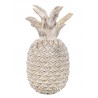 FIGURKA ANANAS KREMOWY ZŁOTY 20x10cm