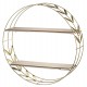 PÓŁKA ZŁOTA BRĄZOWA ŚCIENNA METALOWA 50x50x12cm NOWOCZESNA GLAMOUR
