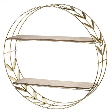 PÓŁKA ZŁOTA BRĄZOWA ŚCIENNA METALOWA 50x50x12cm NOWOCZESNA GLAMOUR