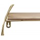 PÓŁKA ZŁOTA BRĄZOWA ŚCIENNA METALOWA 50x50x12cm NOWOCZESNA GLAMOUR