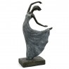FIGURKA KOBIETA BALETNICA SZARA BRĄZOWA ZŁOTA 45cm