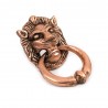 KOŁATKA DO DRZWI GŁOWA LWA MIEDZIANA 7x5x4cm GAŁKA
