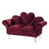 SZKATUŁKA NA BIŻUTERIĘ SOFA BORDOWA KANAPA 24x15x9cm