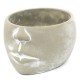 DONICZKA SZARA GŁOWA 21x14cm CEMENTOWA DONICA OSŁONKA TWARZ BETON 20CM