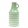 WAZON / DZBAN CERAMICZNY ZIELONY BIAŁY wys. 30cm