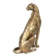 FIGURKA GEPARD 40cm ZŁOTA KOT DEKORACJA ZWIERZE GOLD ANIMAL 42cm CAT