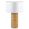 LAMPA STOŁOWA BOHO BIAŁA BRĄZOWA 70cm