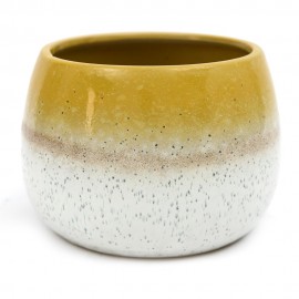 DONICZKA PORCELANOWA ŻÓŁTA ECRU BIAŁA 17x12cm OSŁONKA 10 15