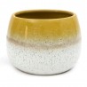 DONICZKA PORCELANOWA ŻÓŁTA ECRU 17x12cm OSŁONKA 10 15