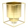 DONICZKA METALOWA ZŁOTA 22cm ZE STOJAKIEM