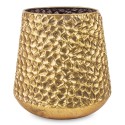 DONICZKA OSŁONKA METALOWA ZŁOTA 23x21cm TŁOCZONA ZDOBIONA 20 25