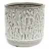 DONICZKA CERAMICZNA SZARA BRĄZOWA 13x13cm ZDOBIONA