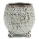 DONICZKA OSŁONKA SZARA BRĄZOWA 15x13cm NA NÓŻKACH ZDOBIONA GLAMOUR 10