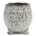 DONICZKA OSŁONKA SZARA BRĄZOWA 15x13cm NA NÓŻKACH ZDOBIONA GLAMOUR 10