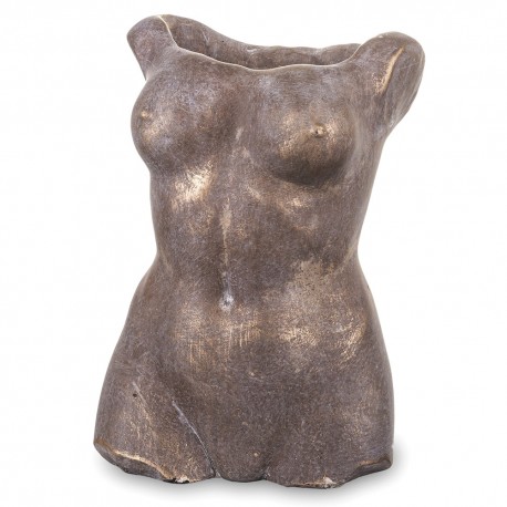DONICZKA CIAŁO KOBIETY ZŁOTA BRĄZOWA 27x18x14cm OSŁONKA CEMENTOWA