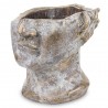 DONICZKA GŁOWA TWARZ ZŁOTA SZARA 20cm BETONOWA