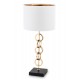 LAMPA STOŁOWA ZŁOTA CZARNA BIAŁA 55cm METALOWA GLAMOUR NOWOCZESNA STOJĄCA 50 60