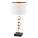LAMPA STOŁOWA ZŁOTA CZARNA BIAŁA 55cm METALOWA GLAMOUR NOWOCZESNA STOJĄCA 60