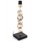 LAMPA STOŁOWA ZŁOTA CZARNA BIAŁA 55cm METALOWA GLAMOUR NOWOCZESNA STOJĄCA 50 60
