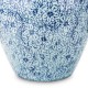 WAZON BIAŁY-NIEBIESKI HAMPTON 20x15cm BIAŁY CERAMICZNY KWIATY NIEBIESKI