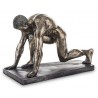 FIGURKA CZARNA ZŁOTA SPORTOWIEC BIEGACZ 33cm