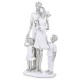 FIGURKA RODZINA Z DZIEĆMI 25cm BIAŁA SREBRNA SZARA 20cm 30cm