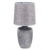 LAMPA STOŁOWA  SZARA h-32cm NOCNA CERAMICZNA