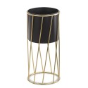 DONICZKA OSŁONKA METALOWA ZE STOJAKIEM 45x20cm CZARNA ZŁOTA NA STOJAKU 40 50