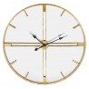ZEGAR ŚCIENNY ZŁOTY Z LUSTREM 75cm METALOWY LUSTRZANY