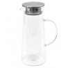 DZBANEK SZKLANY SREBRNY 1,3L Z DEKIELKIEM