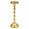 ŚWIECZNIK METALOWY ZŁOTY 30cm NA 1 ŚWIECĘ