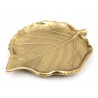 PATERA ZŁOTA LIŚĆ 12x11cm ALUMINIOWA TALERZ