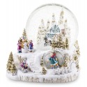 SZKLANA KULA Z POZYTYWKA ŚNIEŻNE MIASTECZKO 16x17cm FIGURKA ŚWIĄTECZNA