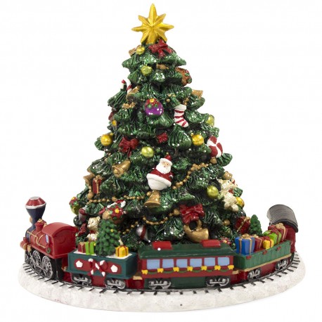 CHOINKA Z POZYTYWKĄ 16cm OBRACAJĄCA SIĘ KARUZELA FIGURKA ŚWIĄTECZNA 15CM