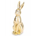 FIGURKA ZAJĄC WIELKANOCNY 25cm ZŁOTY POŁYSK
