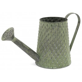 DONICZKA OSŁONKA KONEWKA ZIELONA 20cm METALOWA ANTYCZNA