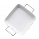 NACZYNIE DO ZAPIEKANIA BIAŁE 14x14cm PORCELANOWE 15 FORMA DO PIECZENIA