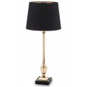 LAMPA STOŁOWA CZARNA ZŁOTA 60cm METALOWA GLAMOUR NOWOCZESNA STOJĄCA