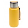 TERMOS Z SEPARATOREM FUSÓW ŻÓŁTY MIODOWY 650ml METALOWY